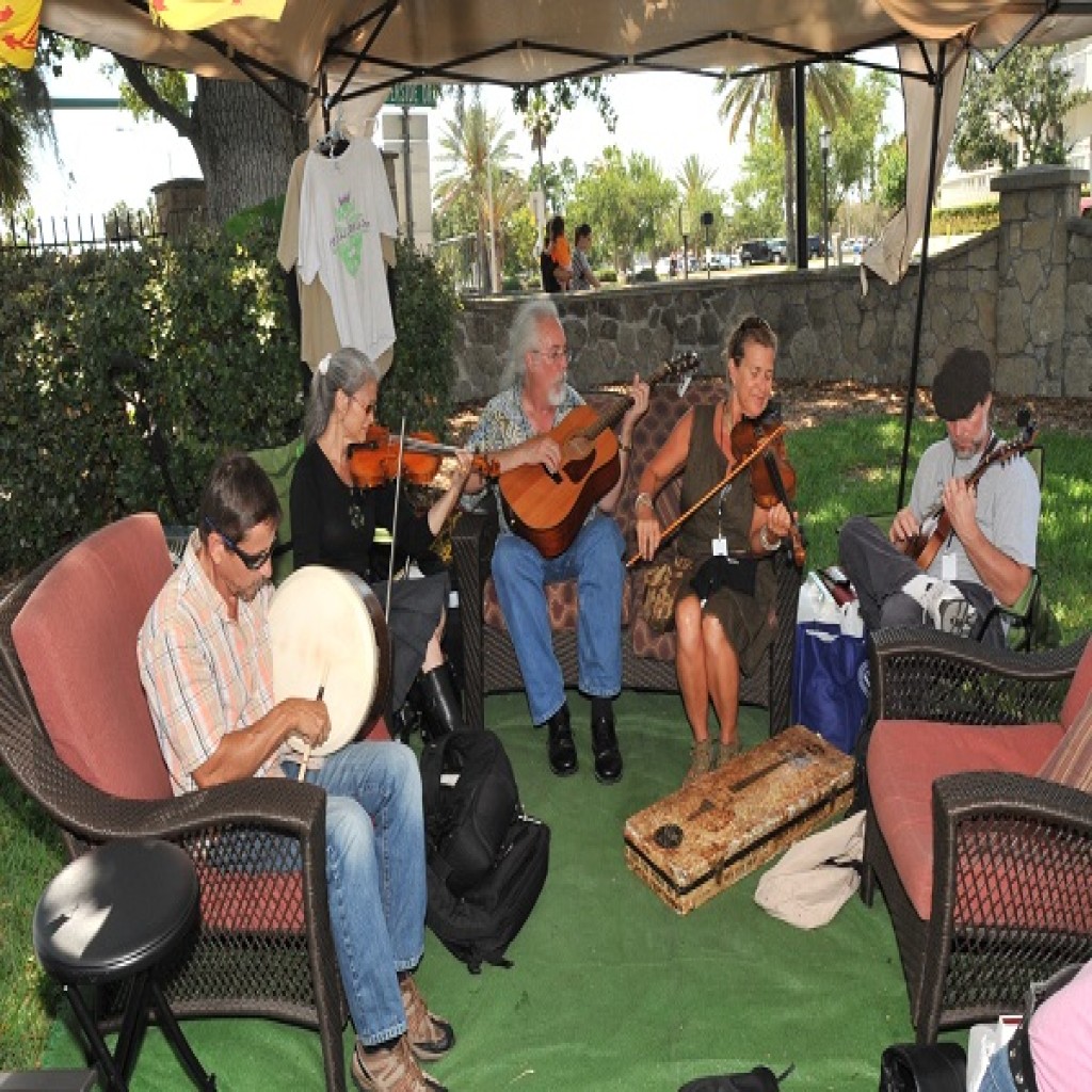 A band plays at the Ormond Beach Celtic Festival