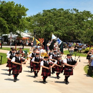 Marching at Ormond Beach Celtic Festival