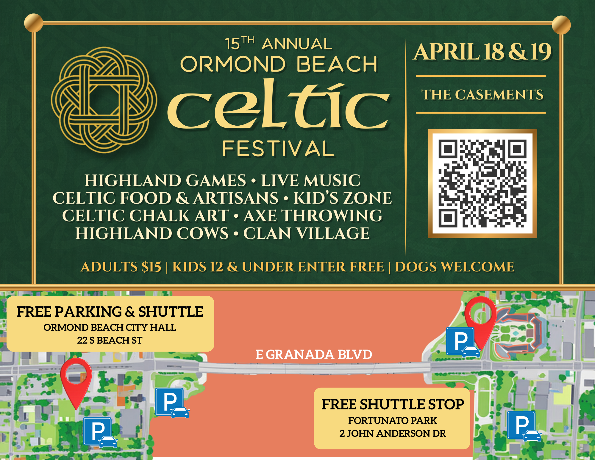 Celtic Festival Parking Map