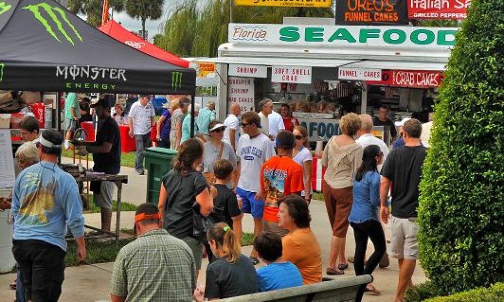 Riverfest food tents